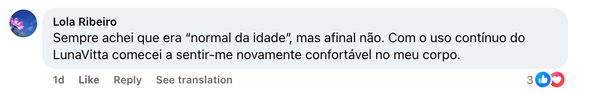 Comentário Facebook